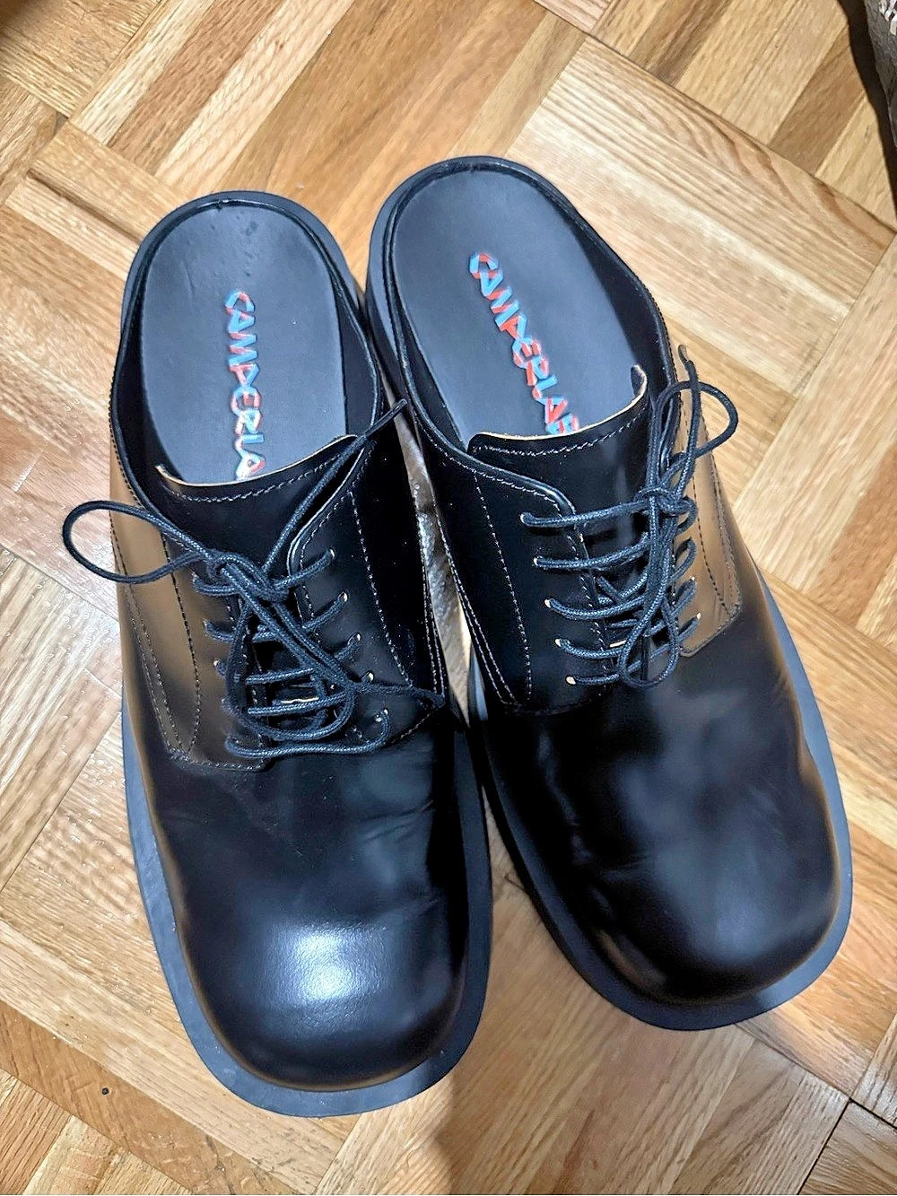 MENS CAMPERLAB Black Lace-Up Oxfords mule EU 45